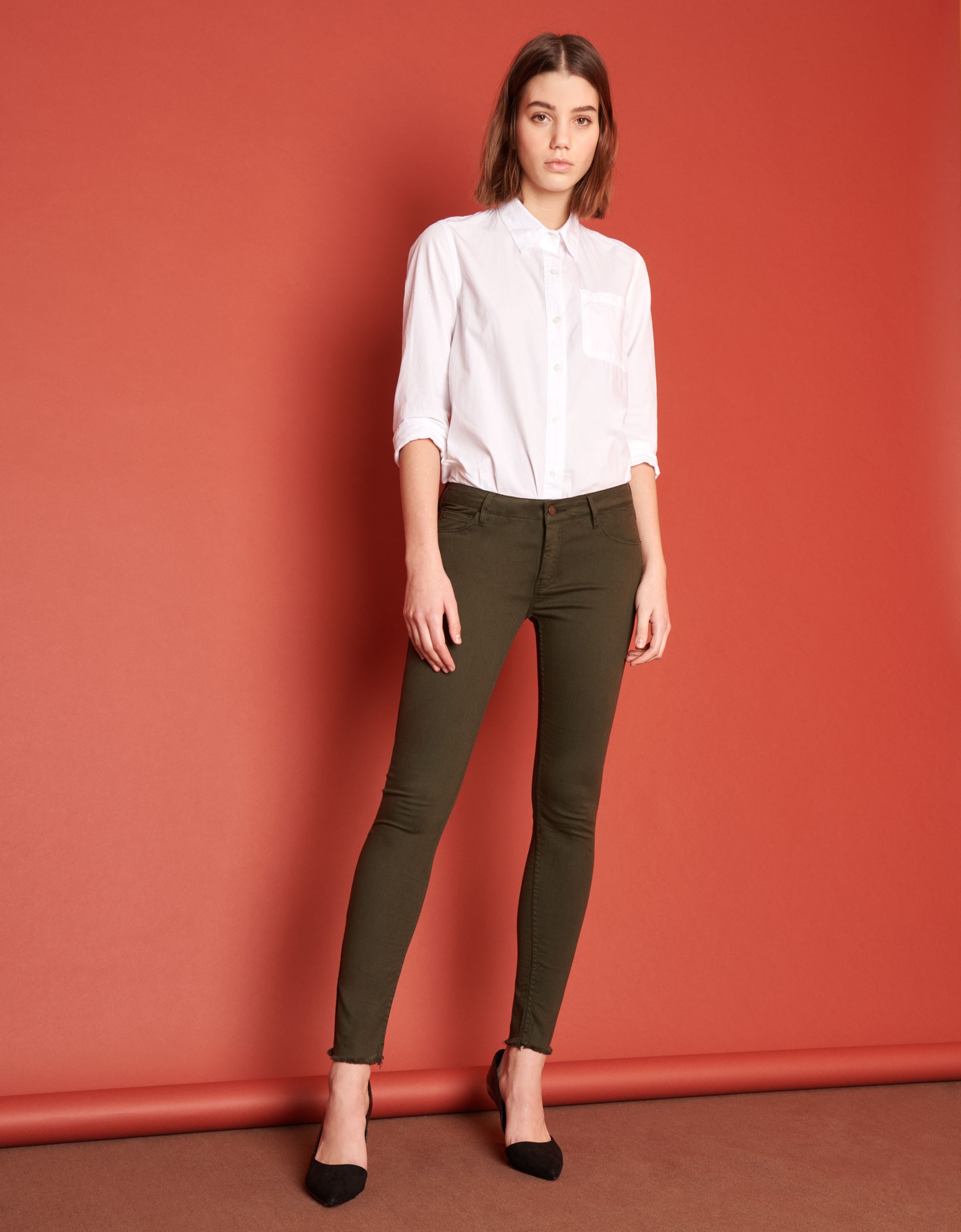 womens skinny cropped trousers