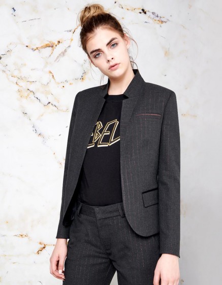Blazer blanca - copper stripes