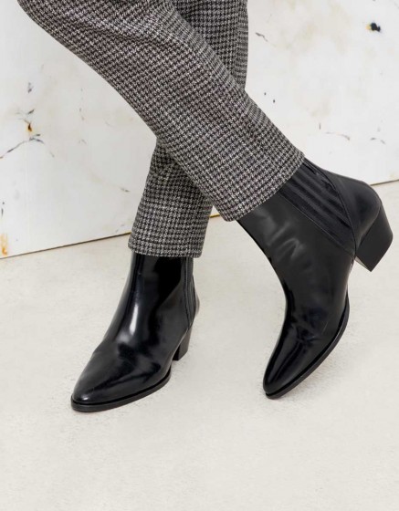 Pantalon cigarette Lizzy Fancy - SILVER HOUNDSTOOTH