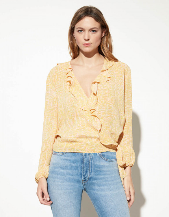 Blouse Blondie - YELLOW SNAKE