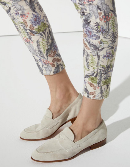 Chino trousers Sandy Cropped Printed  - TROPICAL SKIN