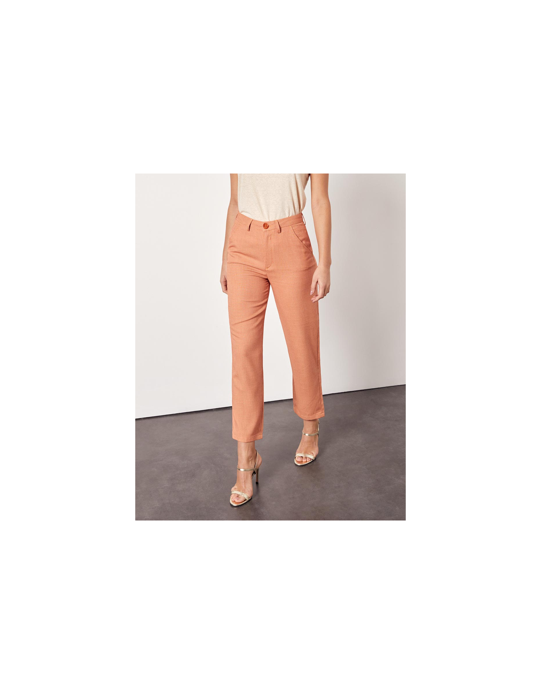 chino cropped trousers