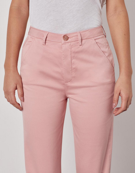 Chino high waist cropped trousers Sandy High Waist - WILD ROSE