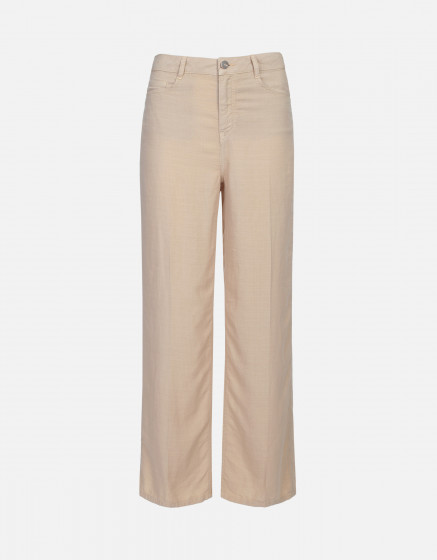 Wide trousers Ellie Linen - LIGHT SAND 
