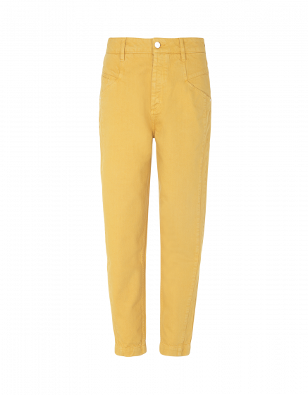 High waist trousers Nicola Color - HARVEST GOLD
