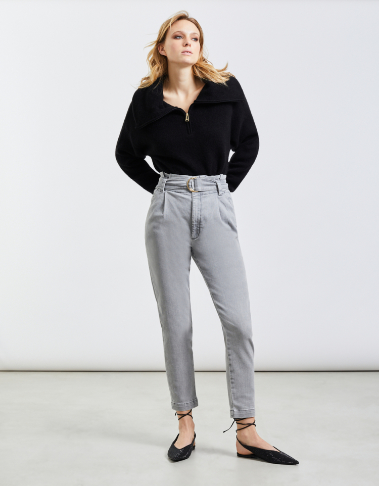 Code by Lifestyle Black Regular Fit Mid Rise Trousers