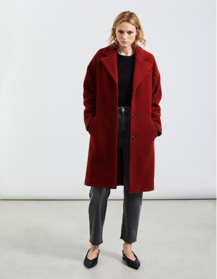 Long coat Marlee - MACADAMIA