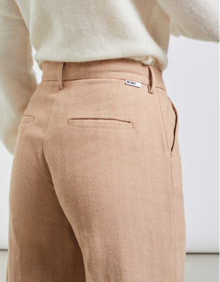 Pantalon wide Pilly Fancy - CHESTNUT CREAM