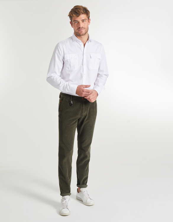 Velvet chino Antoine - KAKI