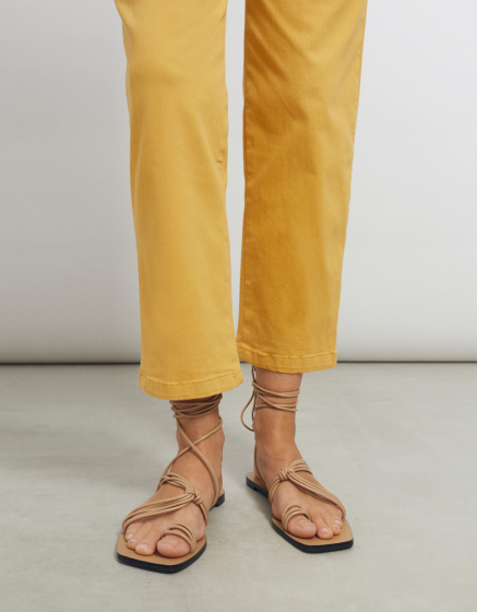 Pantalon chino Sandy Highwaist Cropped - MANGUE