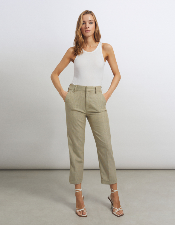 Cigarette trouser Liv Straight Cropped - HONEYCOMB 