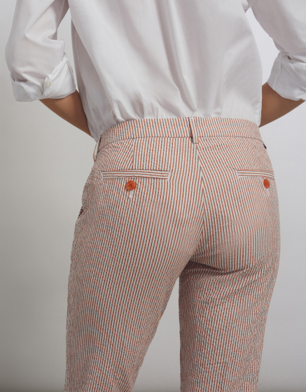 Pantalon chino Sandy Fancy - ORANGE STRIPES 