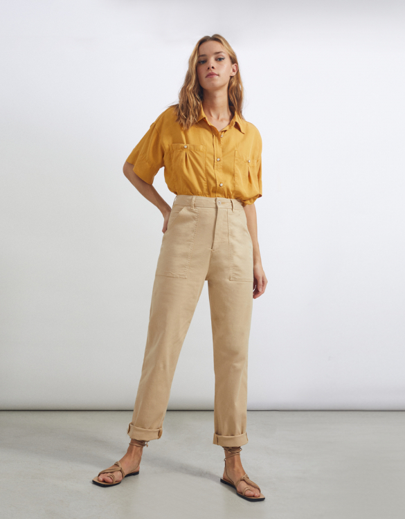 Cargo trouser Aimee - LIGHT SAND