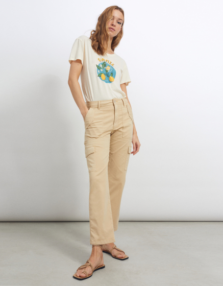 Pantalon cargo Phyllis Color - LIGHT SAND